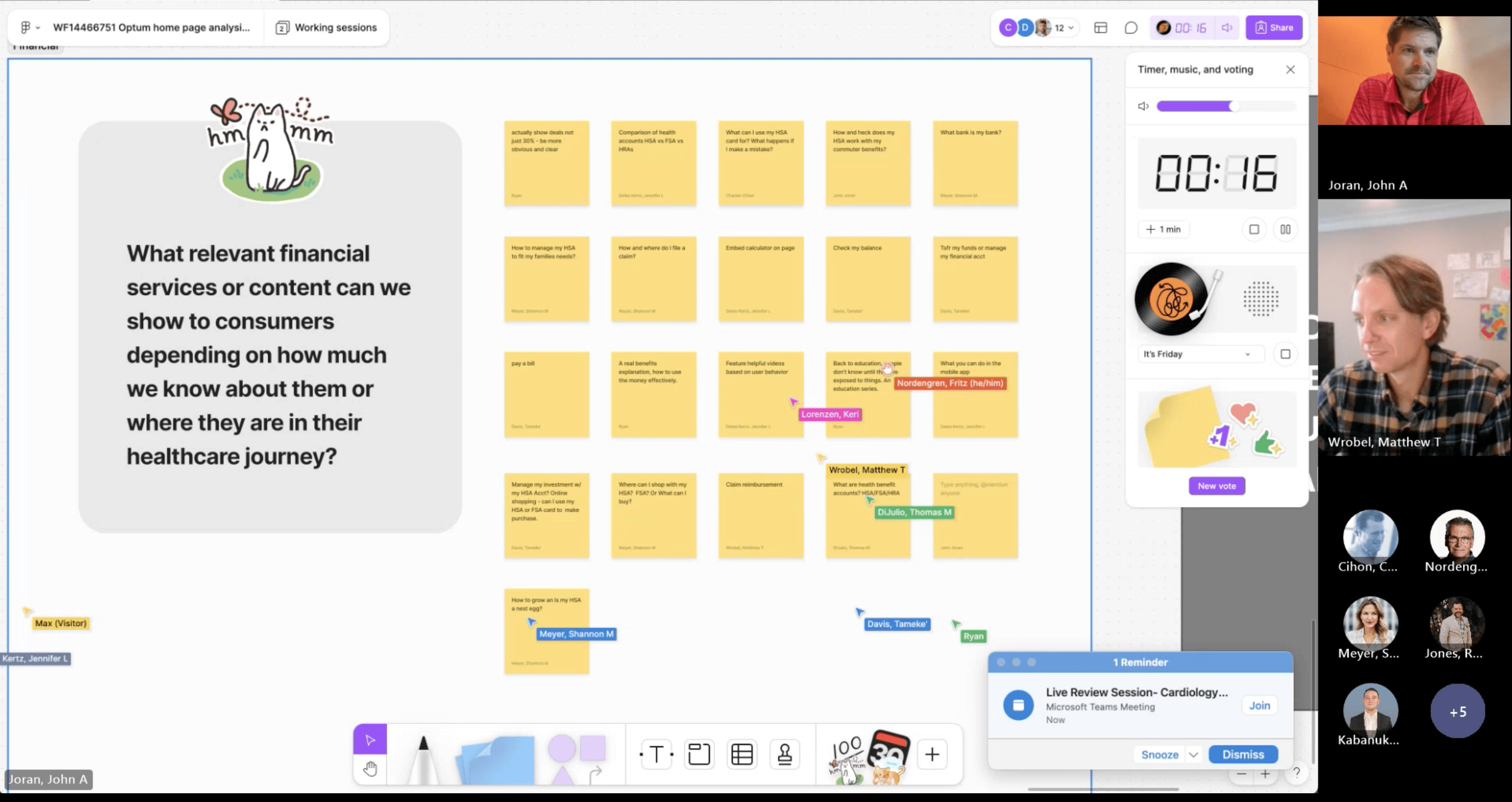 Workshop artifacts and modular content exploration used to define a more flexible homepage structure for different audience needs.